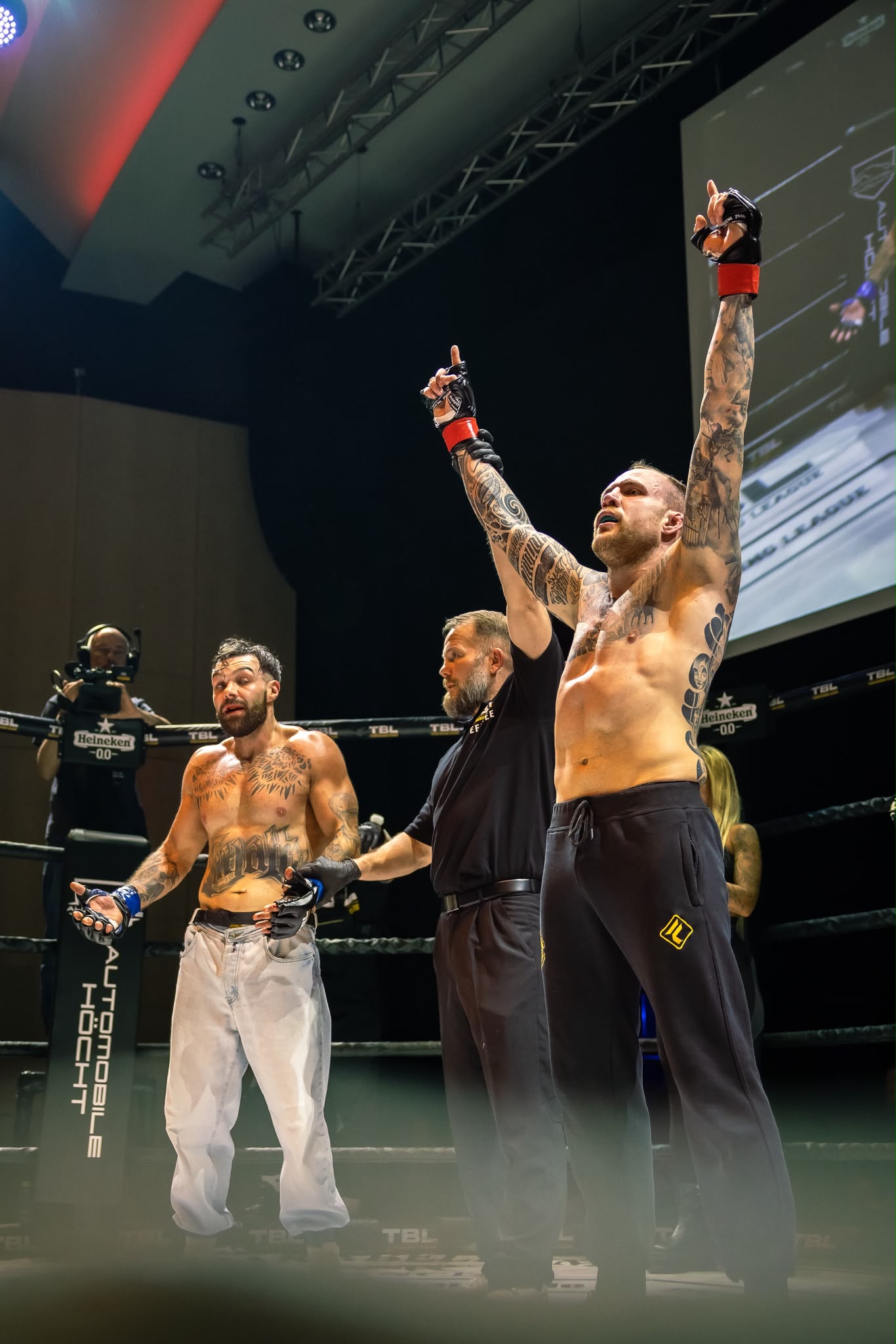 Backstage vor einer Fight Night