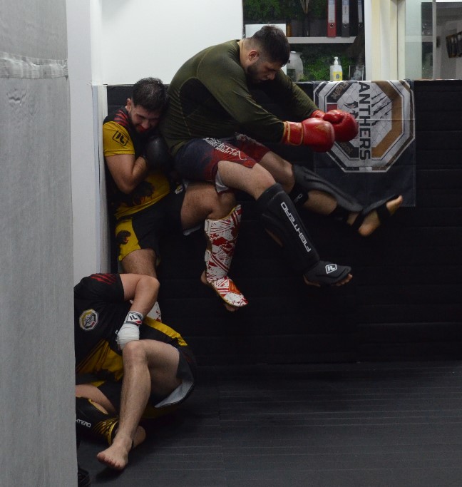 Panthers Team beim Training